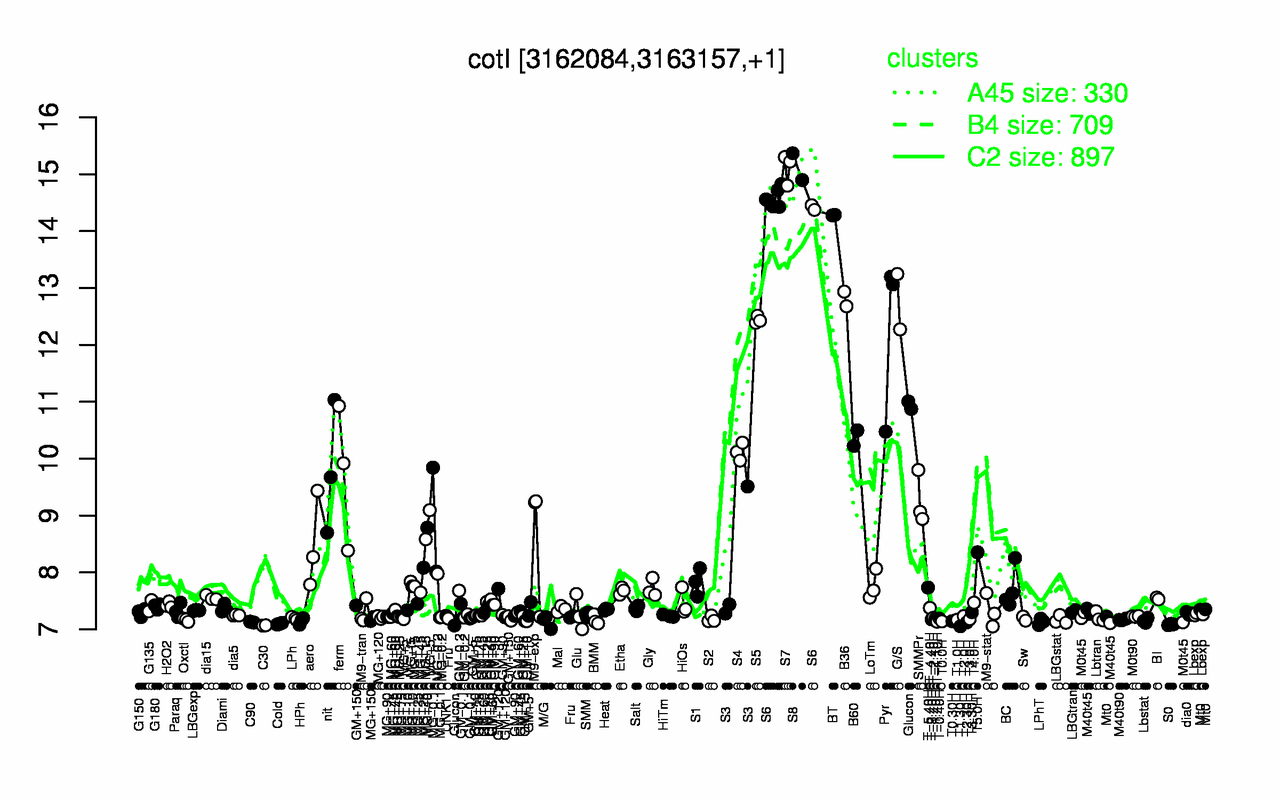 Graph of expression data for this gene.