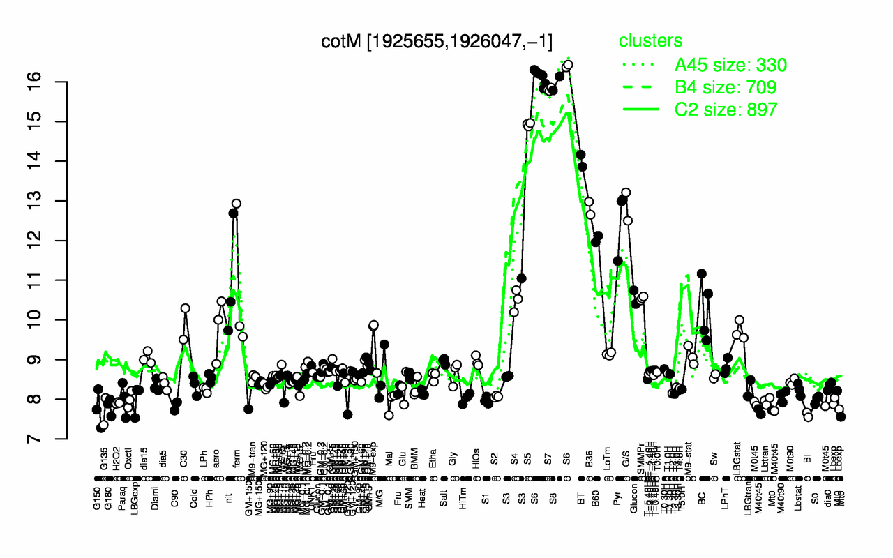 Graph of expression data for this gene.