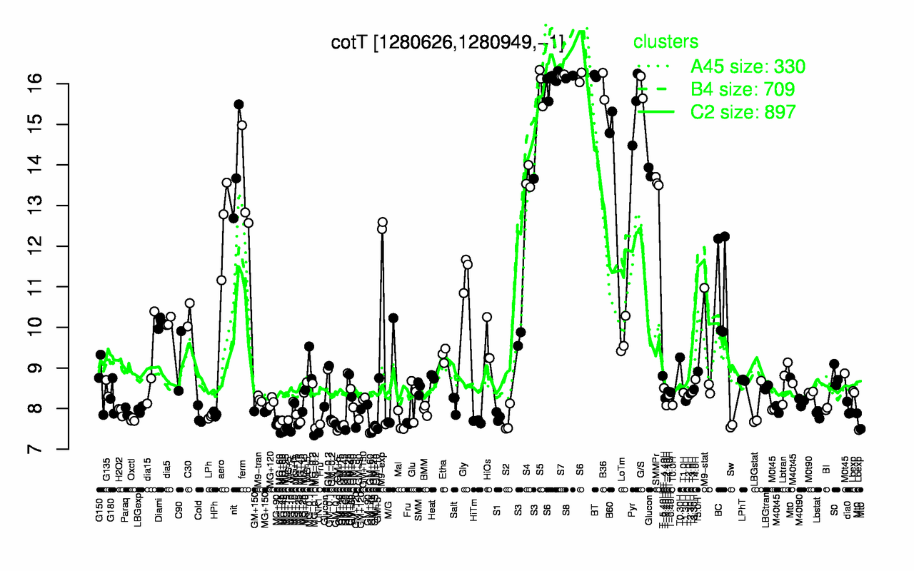 Graph of expression data for this gene.