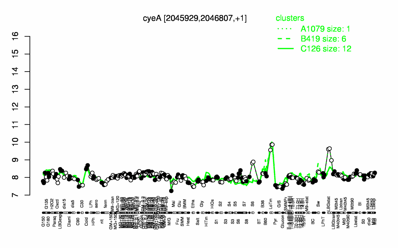 Graph of expression data for this gene.