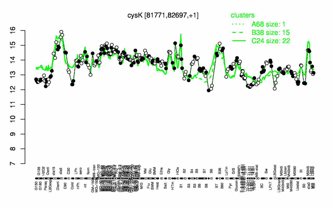 Graph of expression data for this gene.