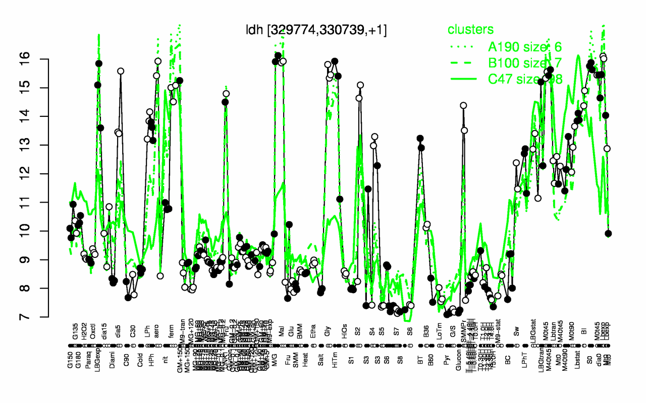 Graph of expression data for this gene.