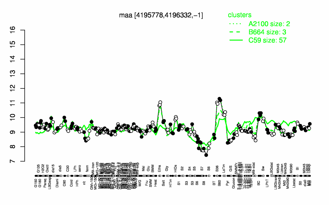 Graph of expression data for this gene.