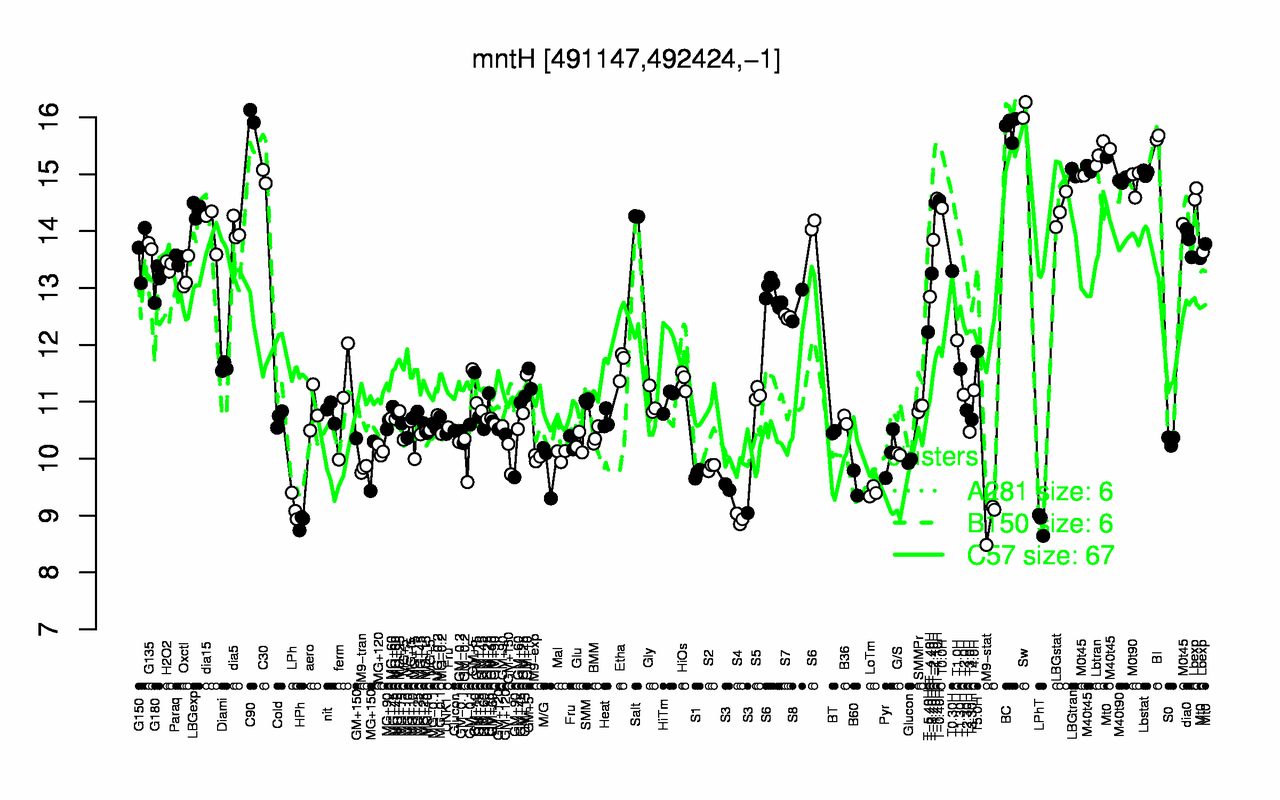 Graph of expression data for this gene.