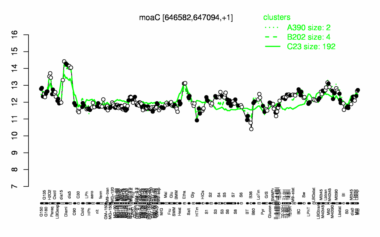 Graph of expression data for this gene.