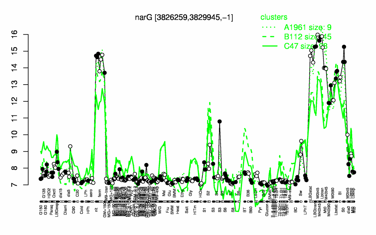 Graph of expression data for this gene.