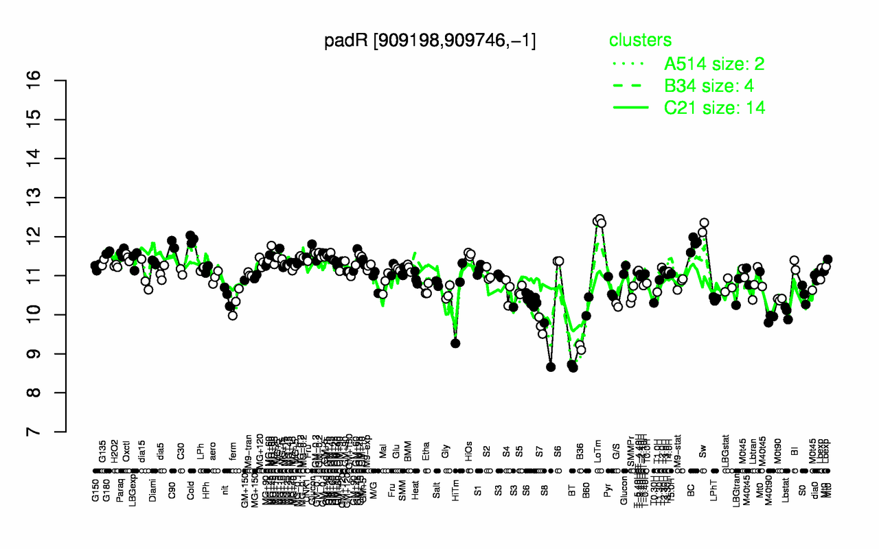 Graph of expression data for this gene.