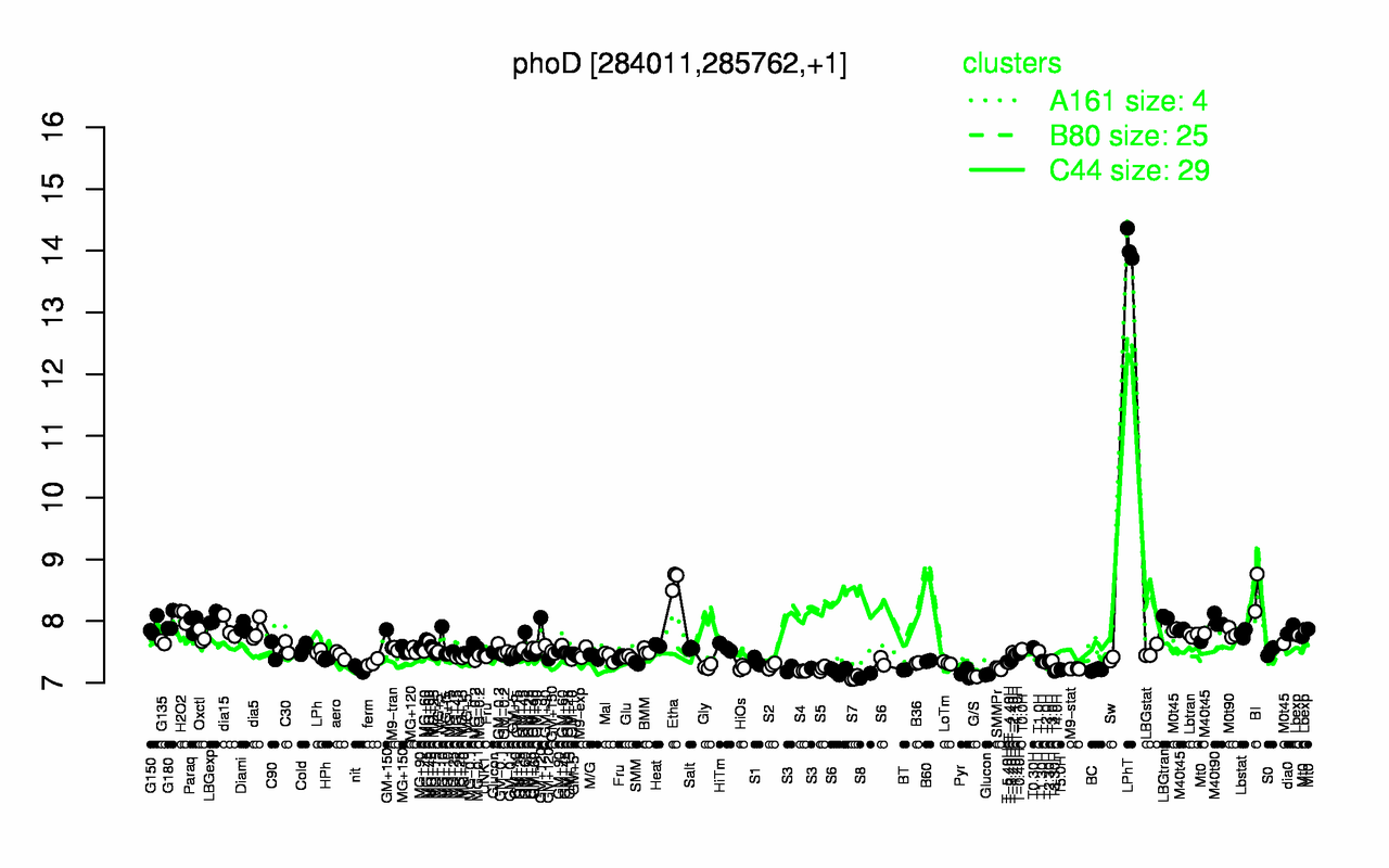 Graph of expression data for this gene.