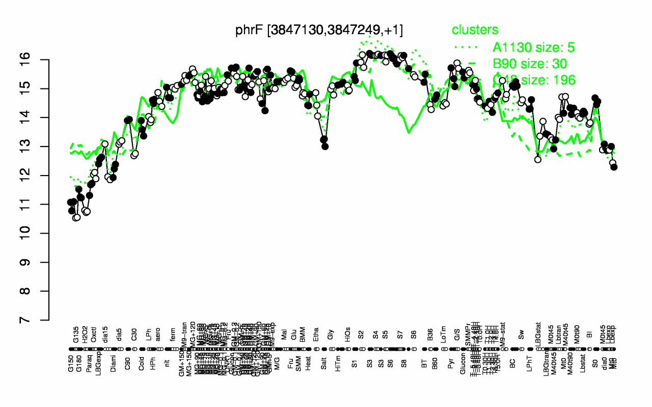 Graph of expression data for this gene.