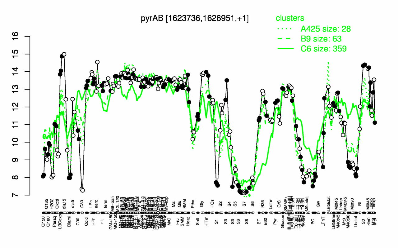 Graph of expression data for this gene.