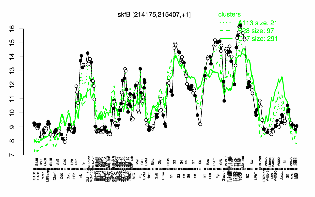 Graph of expression data for this gene.