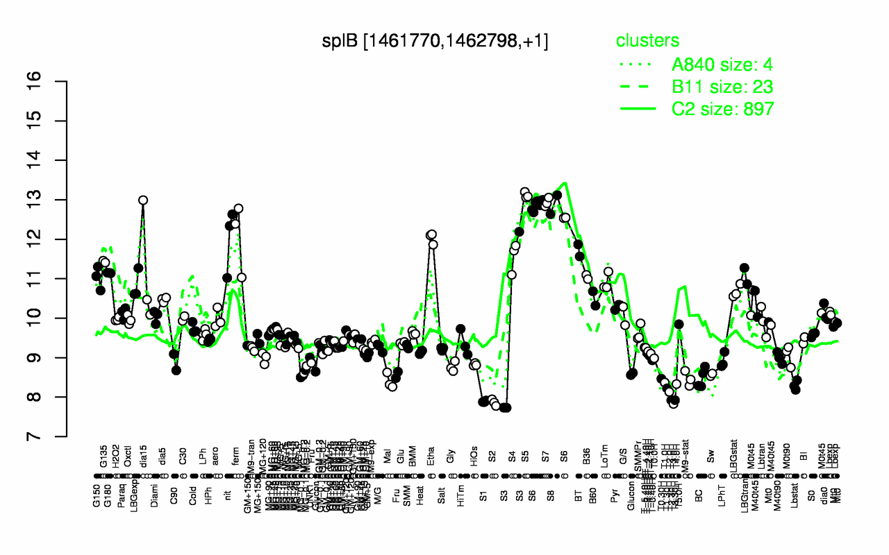 Graph of expression data for this gene.
