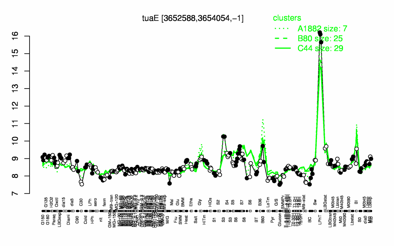 Graph of expression data for this gene.