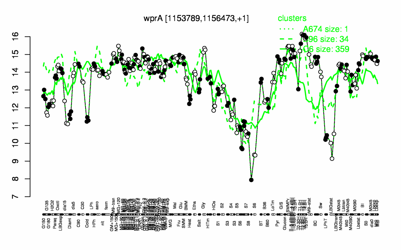 Graph of expression data for this gene.