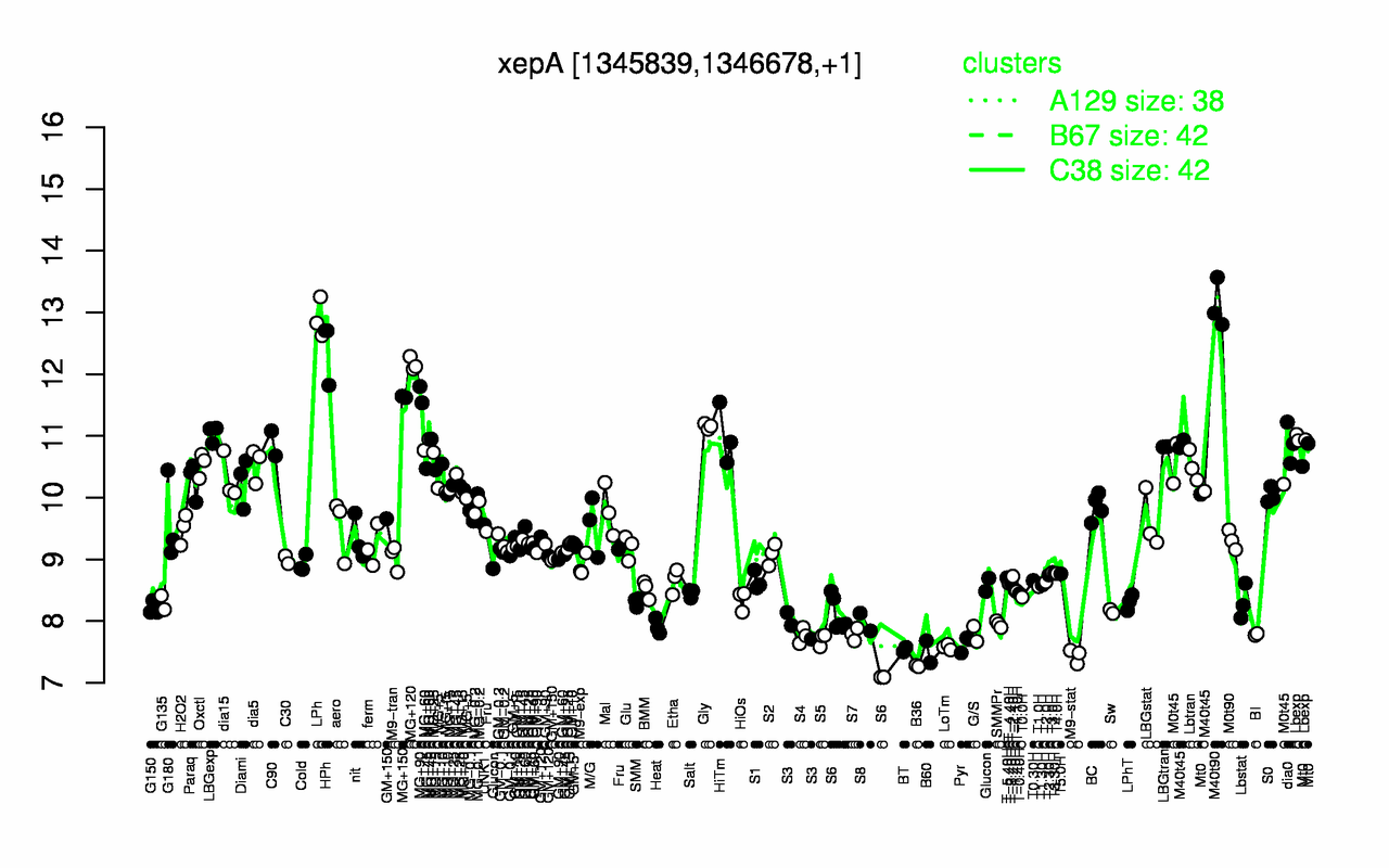 Graph of expression data for this gene.