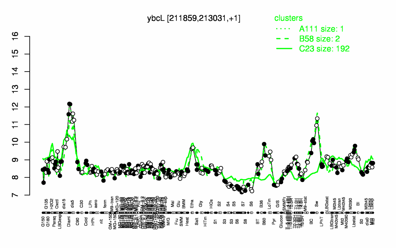 Graph of expression data for this gene.