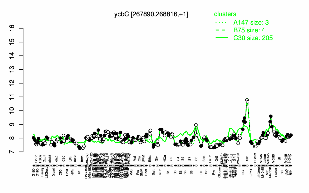 Graph of expression data for this gene.