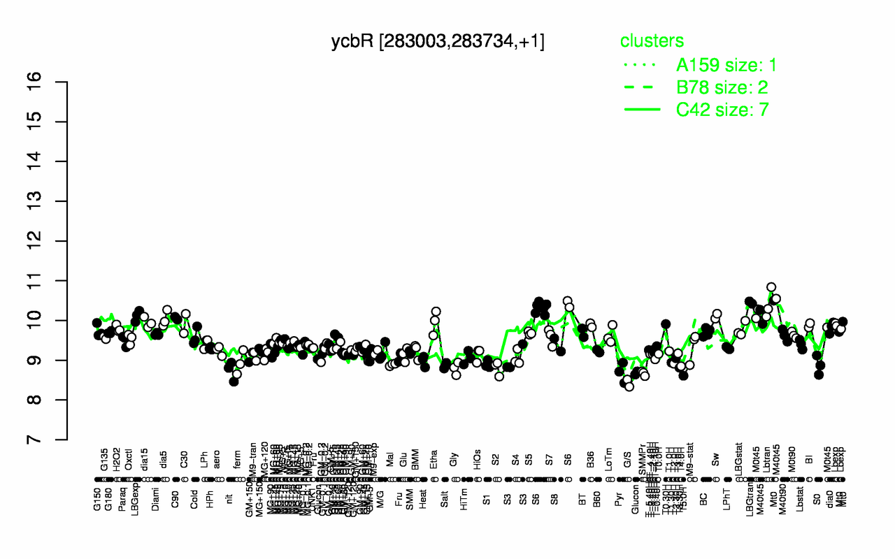 Graph of expression data for this gene.