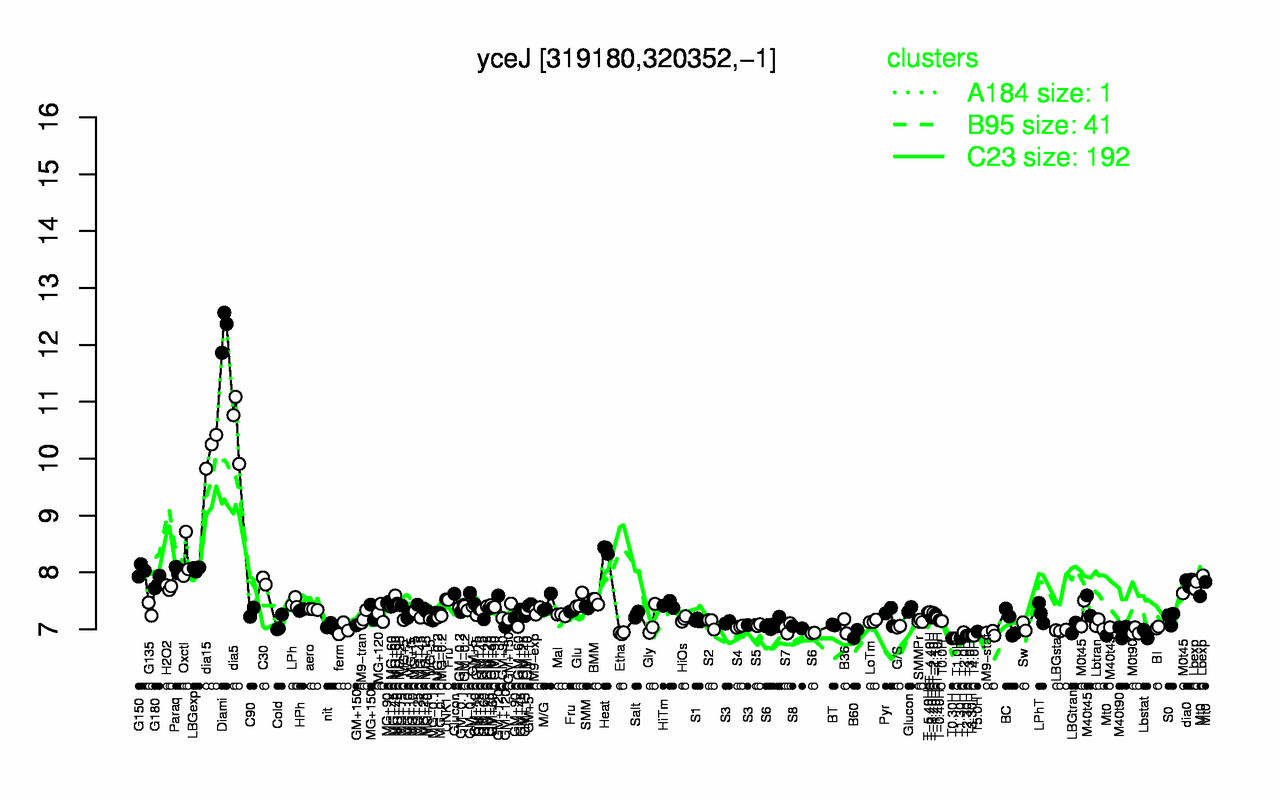 Graph of expression data for this gene.