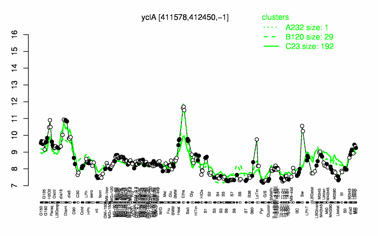 Graph of expression data for this gene.