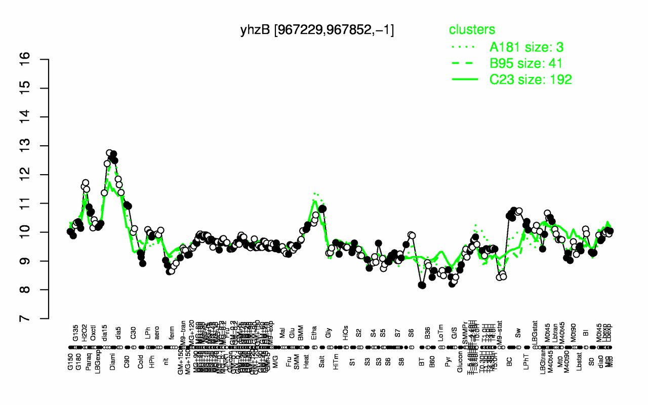 Graph of expression data for this gene.