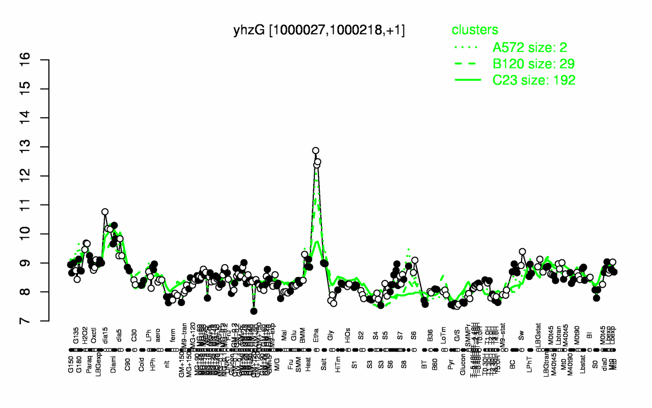 Graph of expression data for this gene.