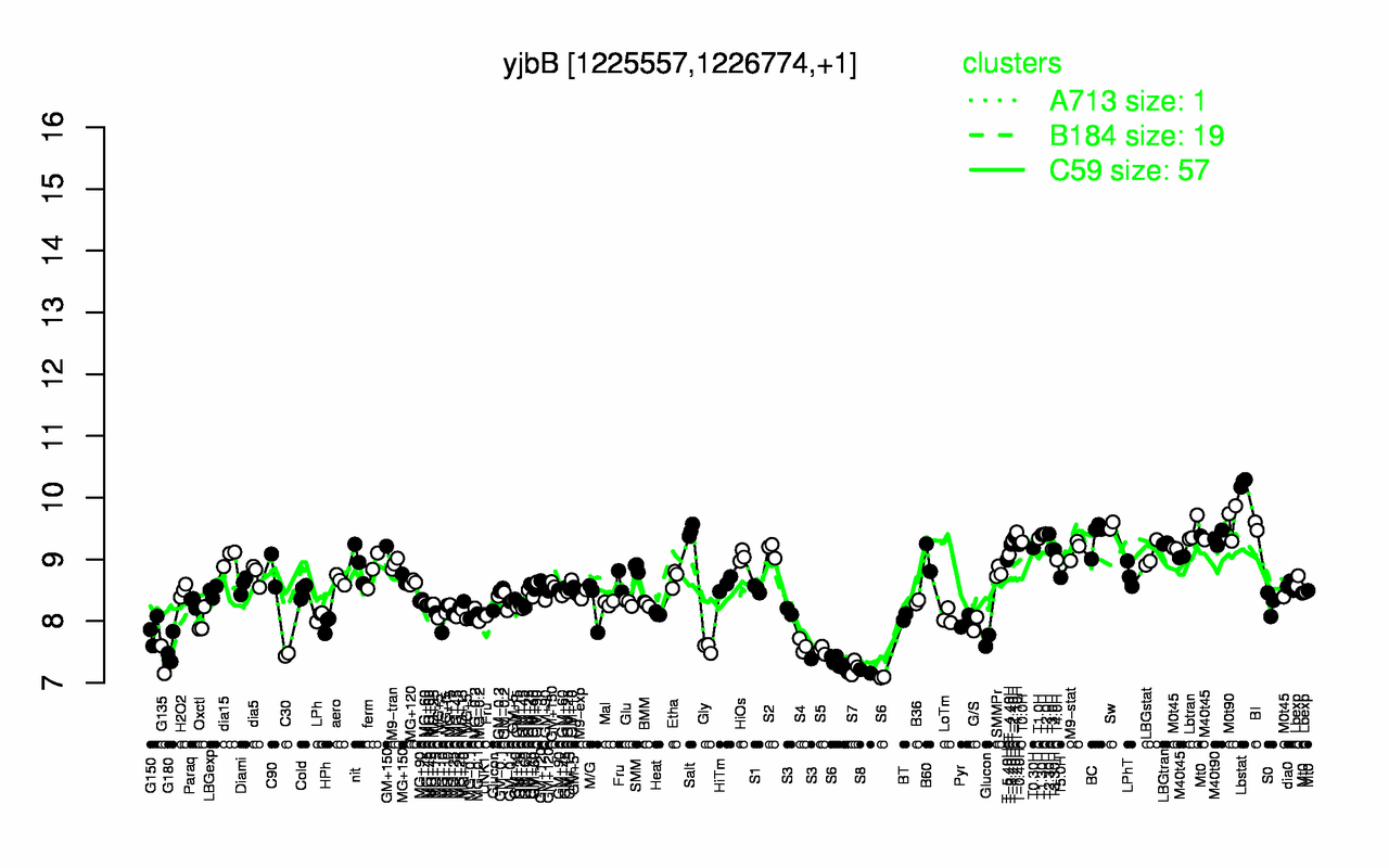 Graph of expression data for this gene.