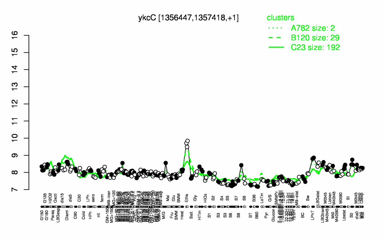 Graph of expression data for this gene.