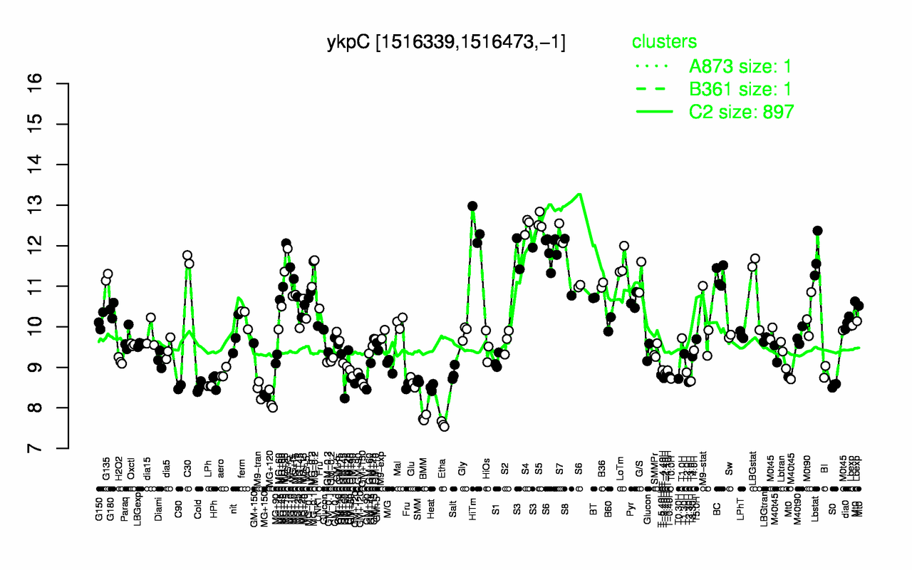 Graph of expression data for this gene.