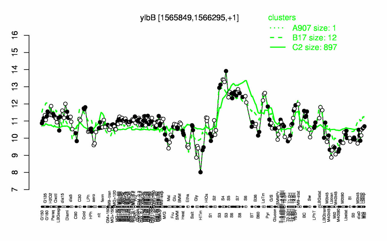 Graph of expression data for this gene.