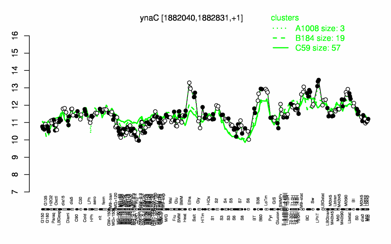 Graph of expression data for this gene.