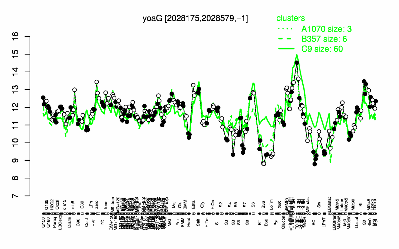 Graph of expression data for this gene.