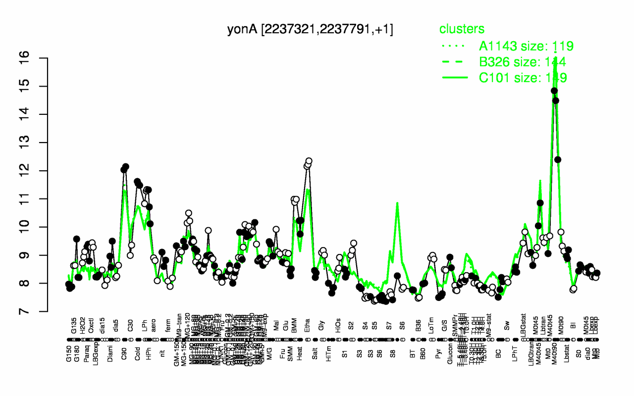 Graph of expression data for this gene.