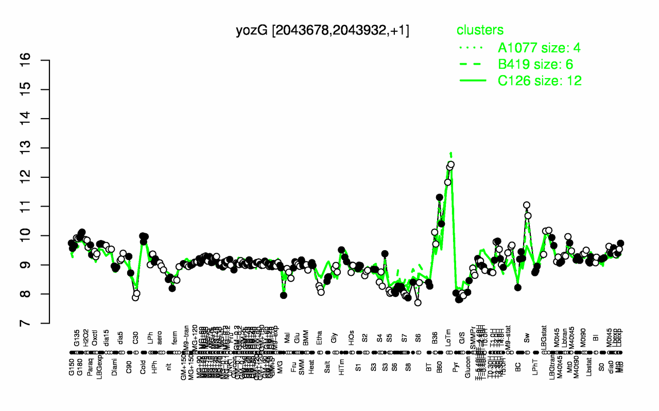 Graph of expression data for this gene.