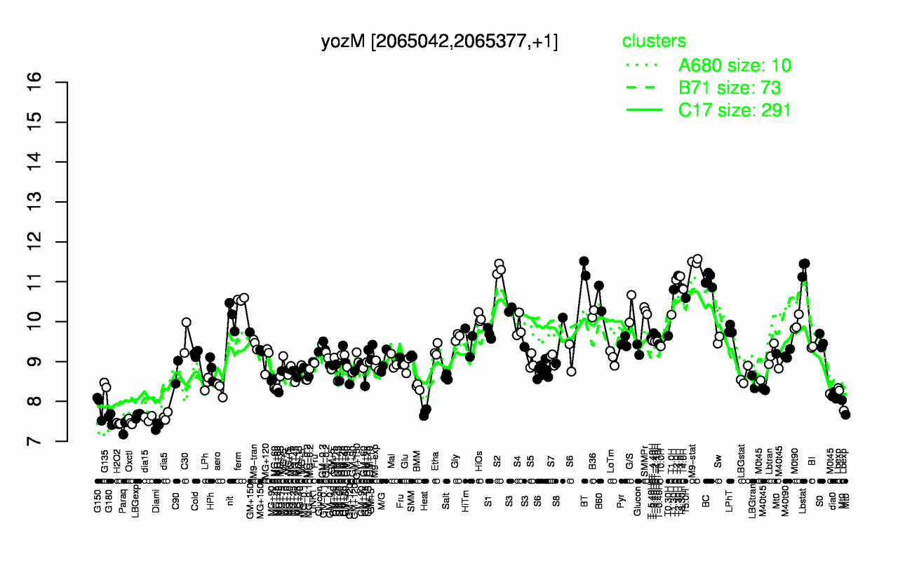 Graph of expression data for this gene.