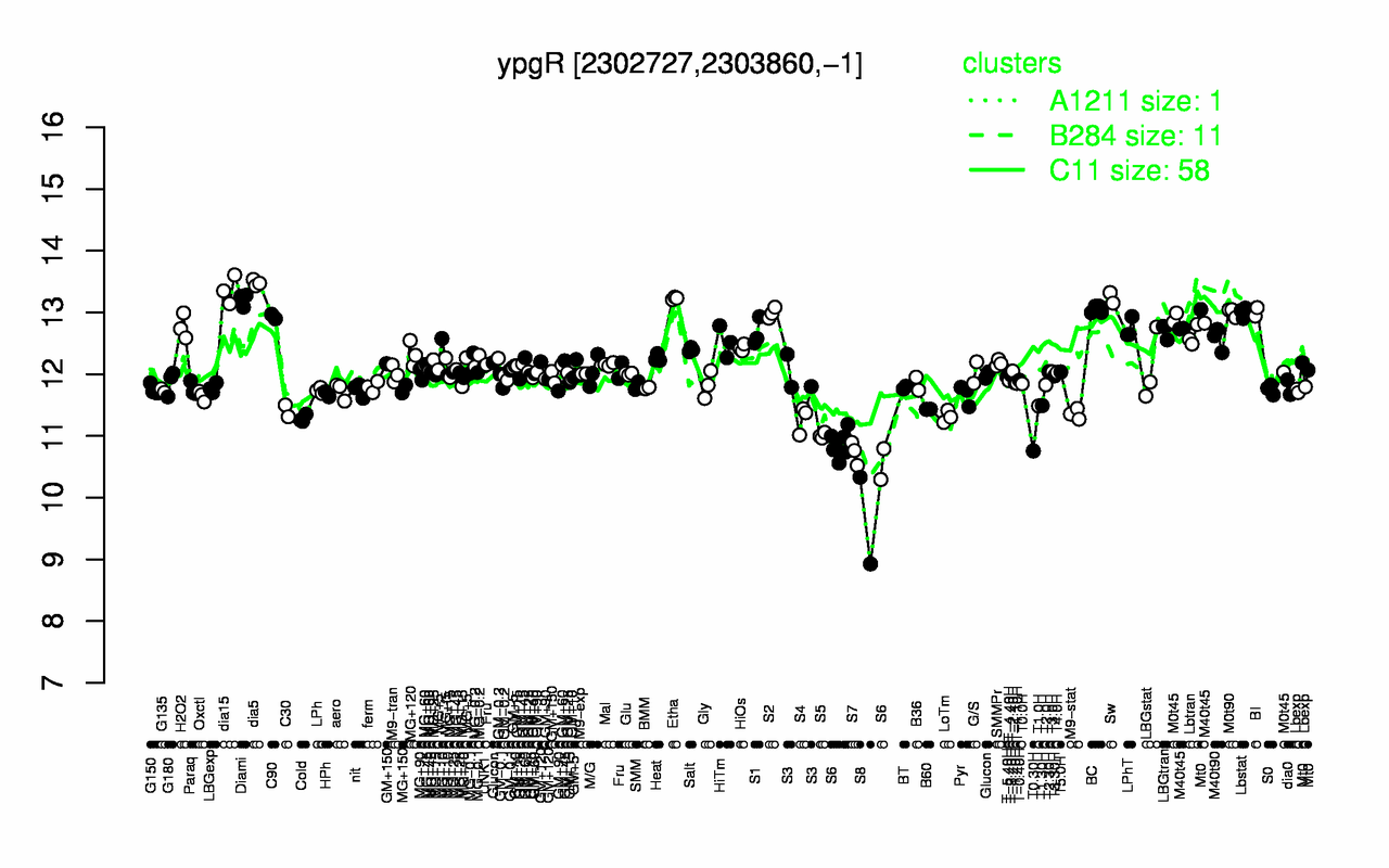 Graph of expression data for this gene.