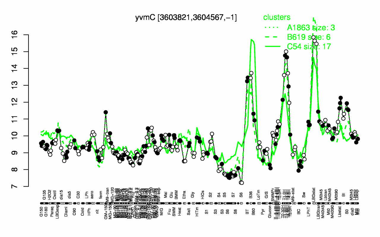 Graph of expression data for this gene.