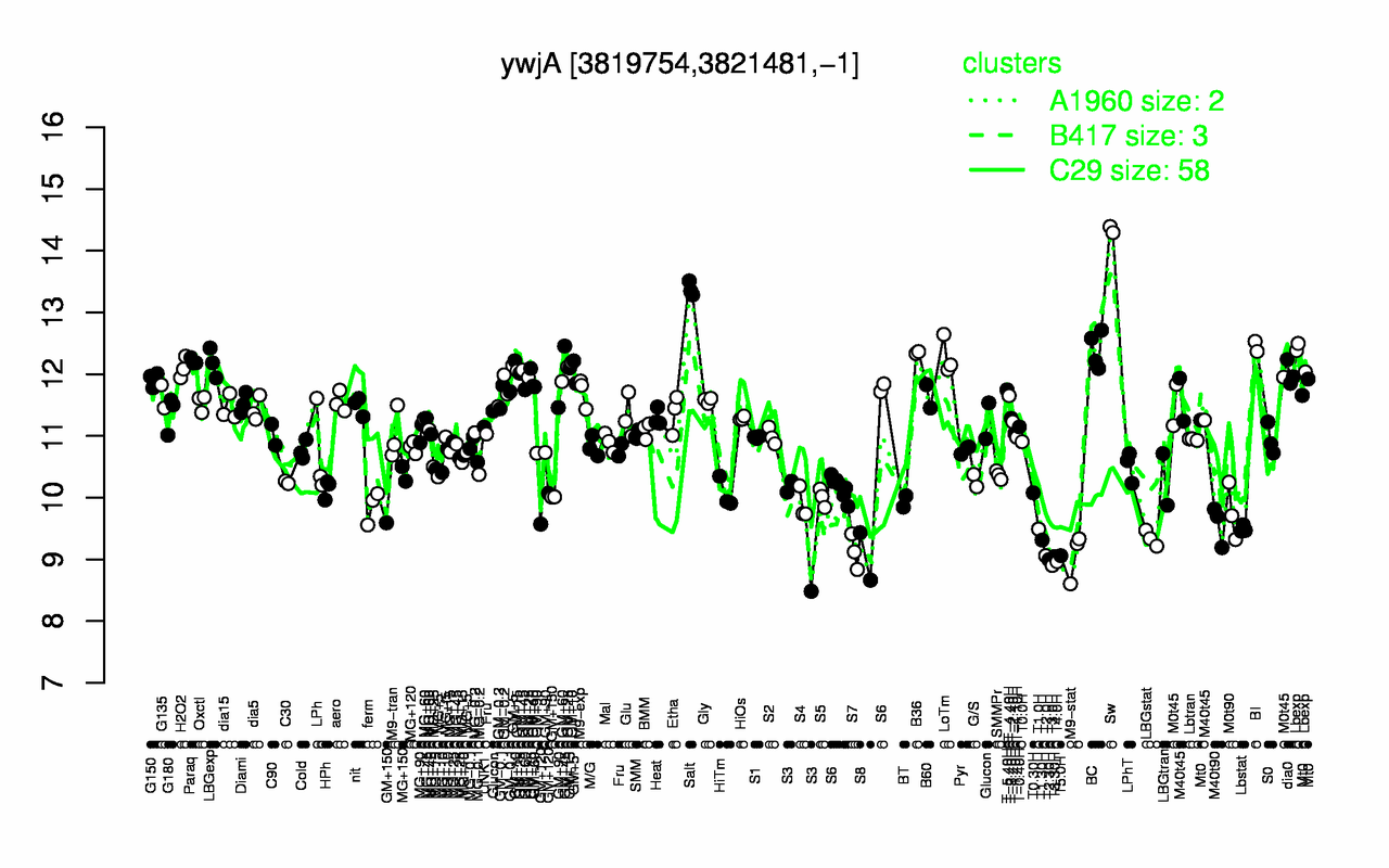 Graph of expression data for this gene.