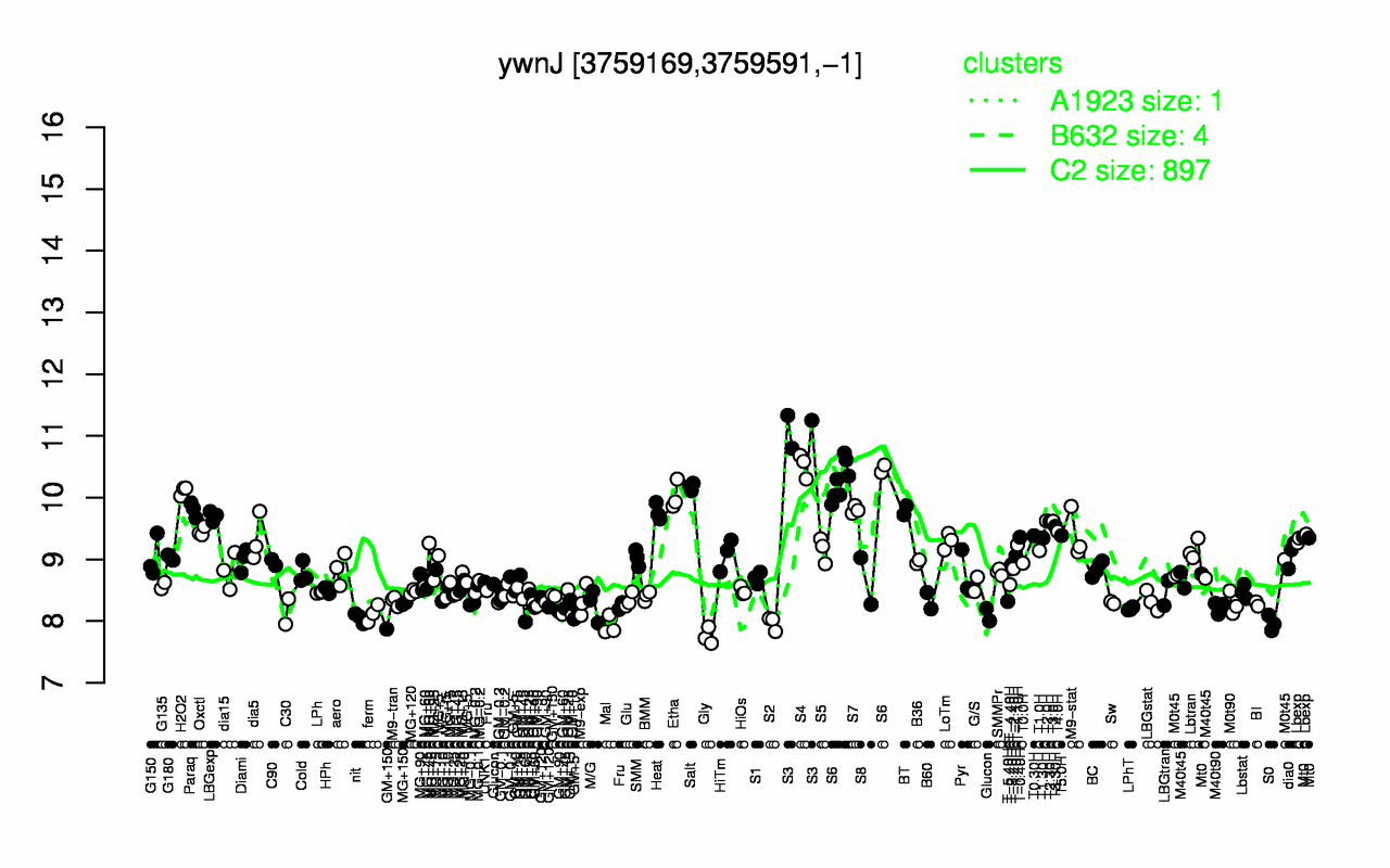 Graph of expression data for this gene.