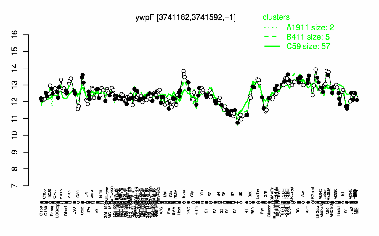 Graph of expression data for this gene.