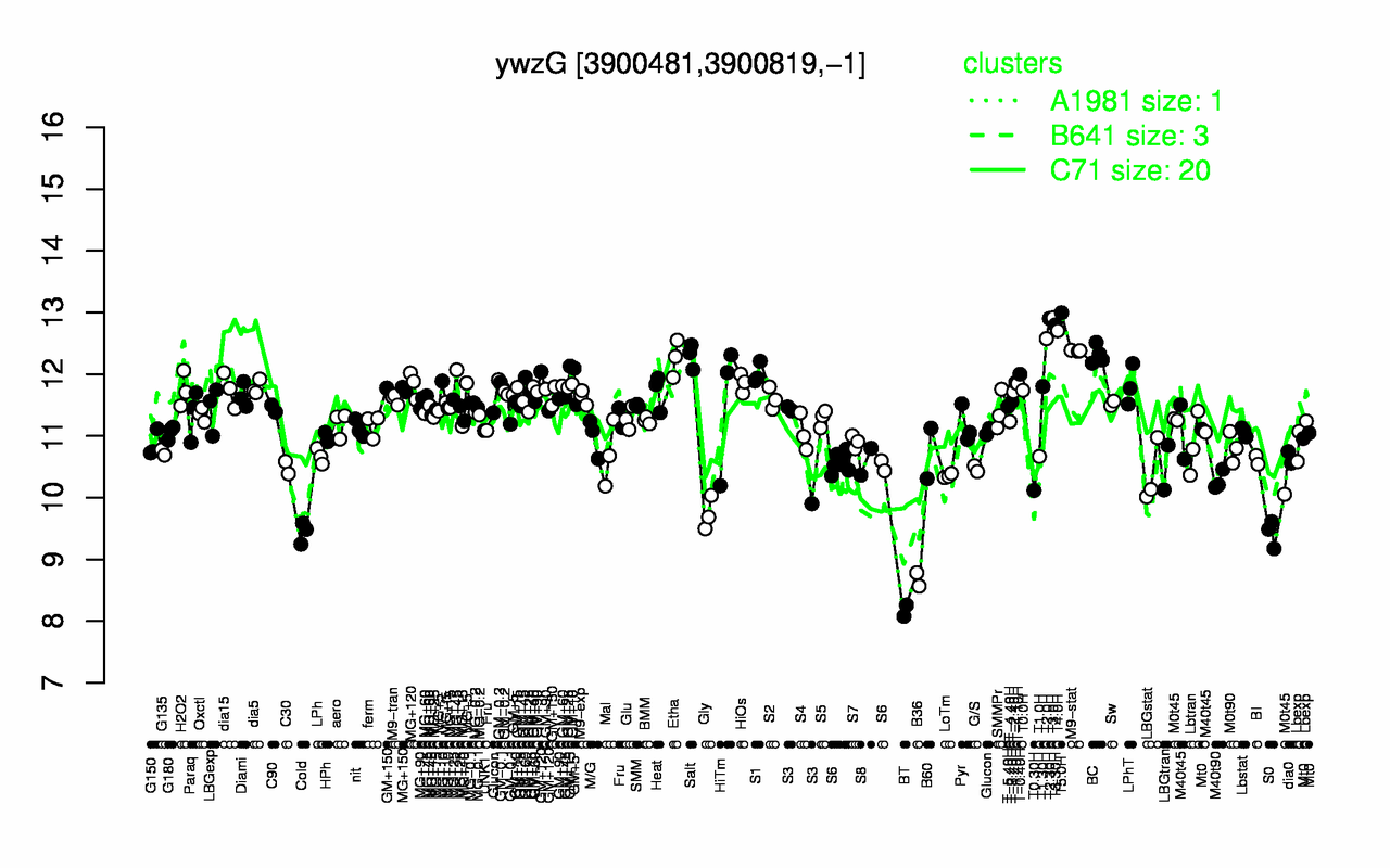 Graph of expression data for this gene.