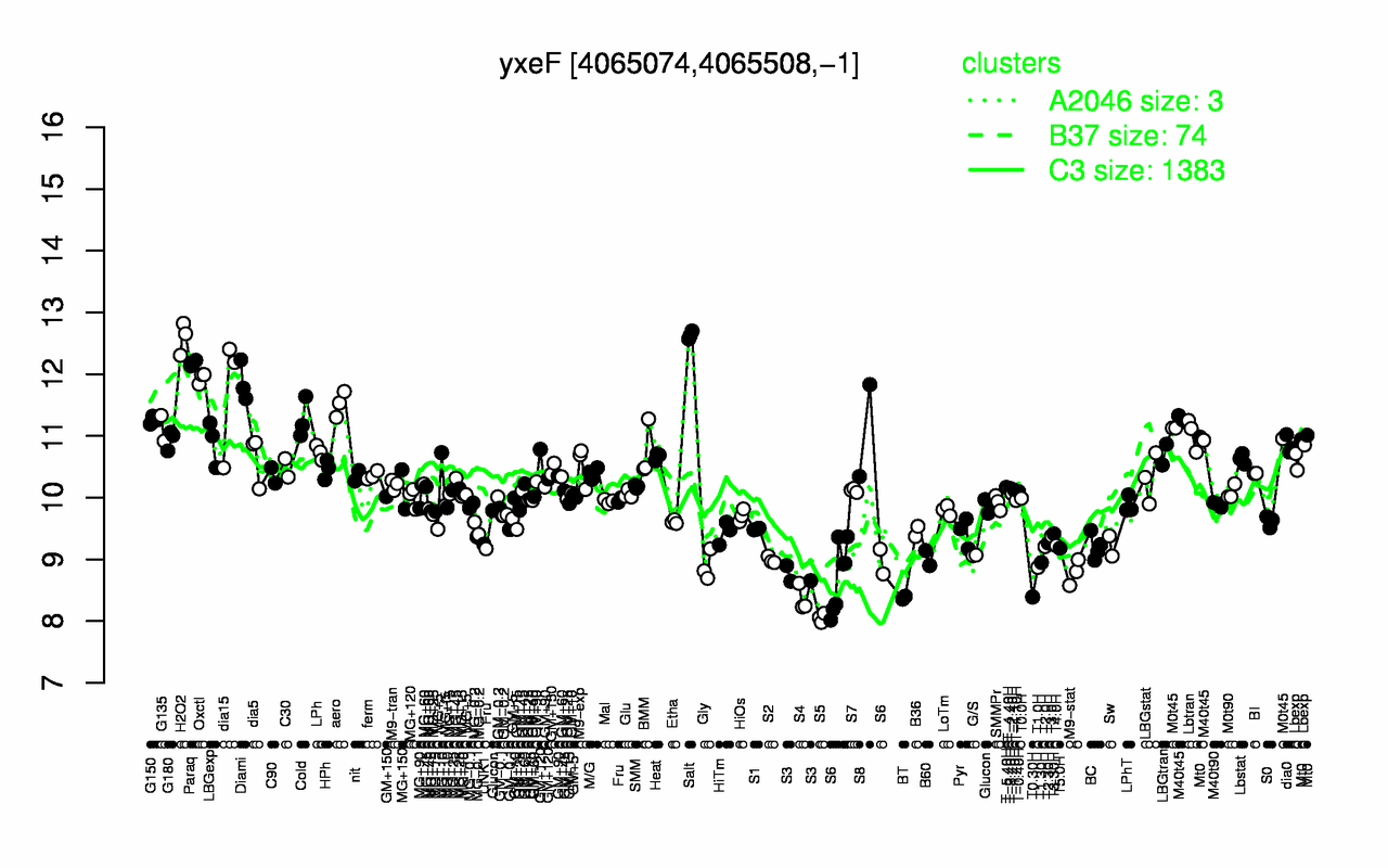 Graph of expression data for this gene.