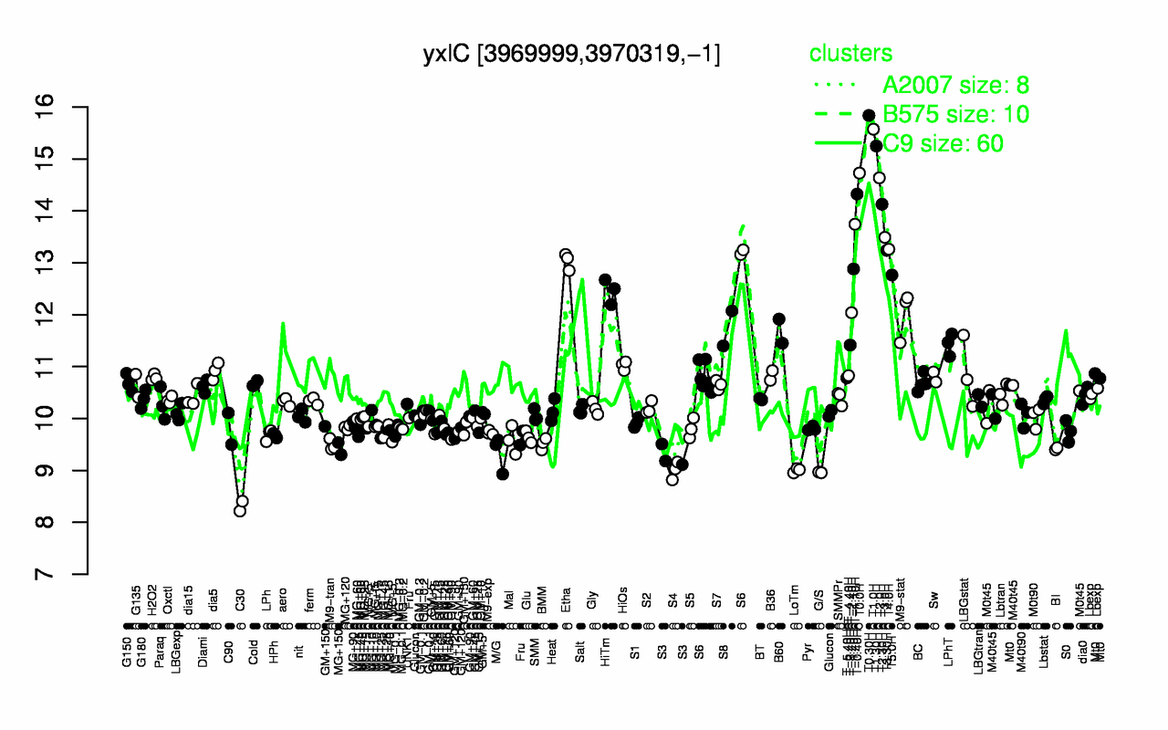Graph of expression data for this gene.